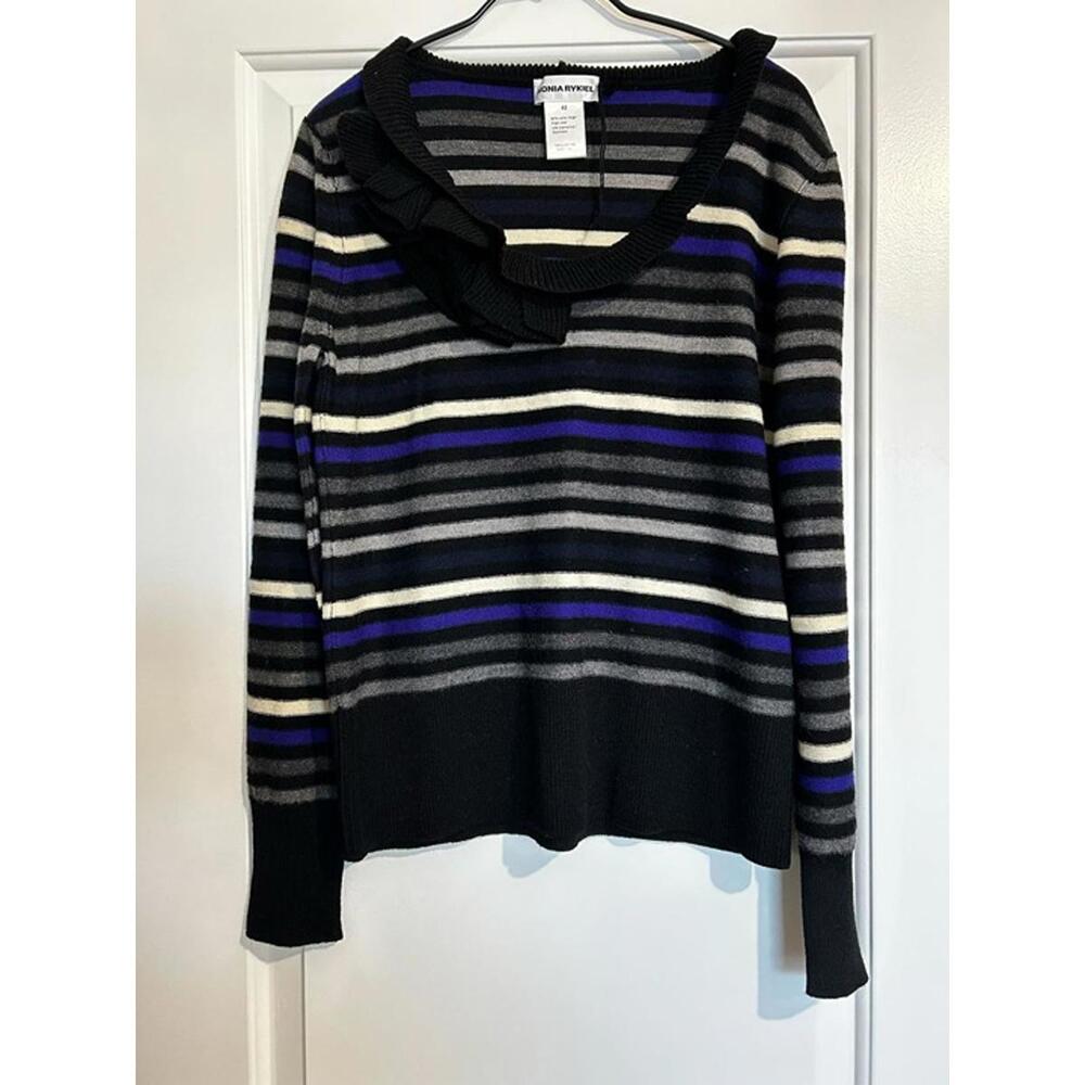 Sonia Rykiel Stripe Virgin Wool & Cashmere